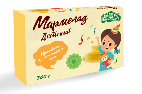 №2 Мармелад  "Детский" белевский 360г   в Котласе