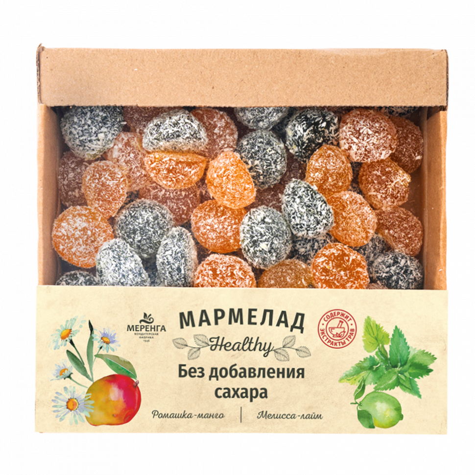  Меренга Мармелад в кокосовой обсыпке Ромашка+Мелисса , 800г     в Котласе