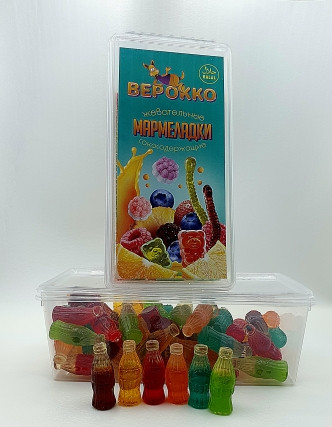 №2 Жевательный мармелад Бутылочки, 250г      в Котласе